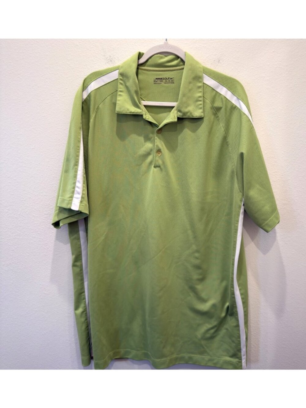 Nike Golf Dri-fit Lime Green Men’s Polo Shirt Size XXL Golf Outdoors Activewear
